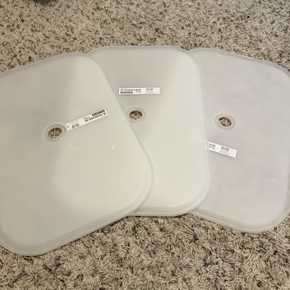 Lot of 3 Ikea TROFAST Lid Cover For Storage Boxes 15 3/4" x 11" White 574.545.00